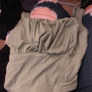 mint green slim cami tank